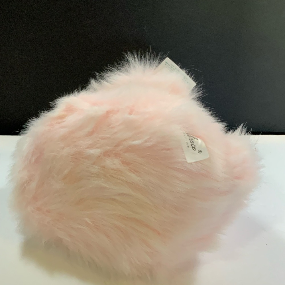 Plush Duck Pink and White Embrace Fluffy 10 in Long Stuffed Animal NOS - Picture 5 of 6
